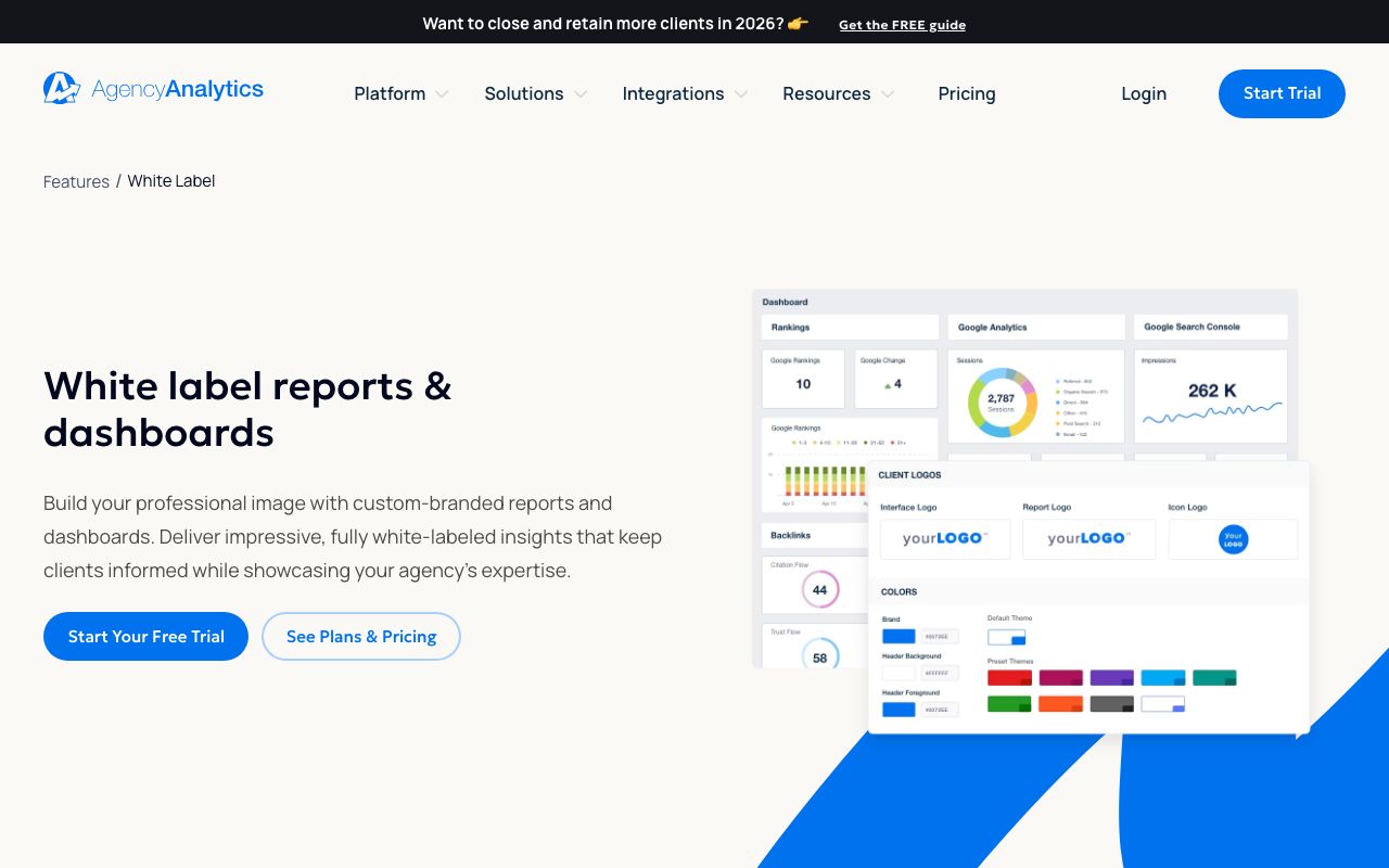 agencyanalytics.com white label page