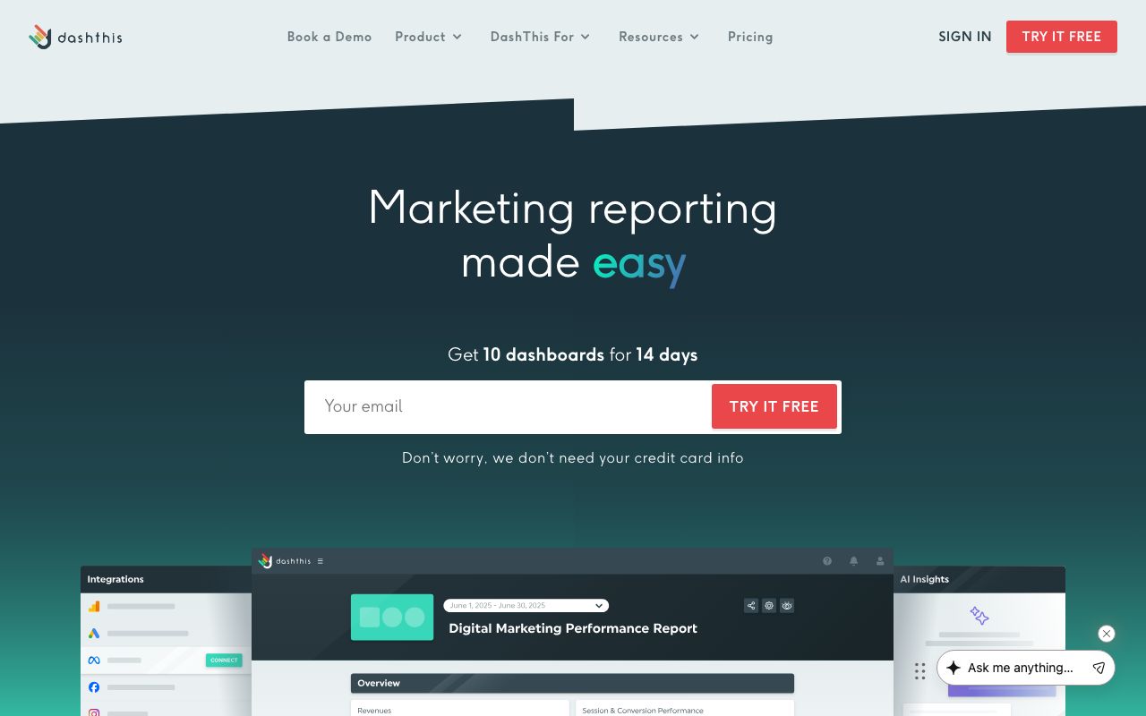 dashthis.com homepage